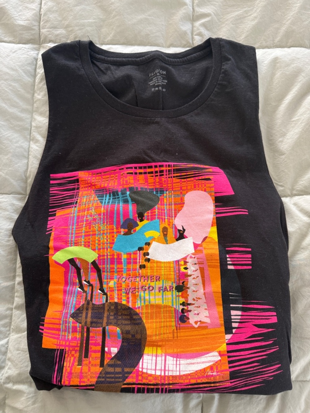 Peloton Black Graphic Tank